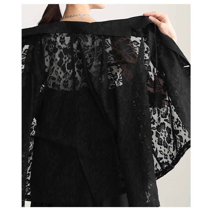 高見え感度抜群な花柄クロシェレーステーラードジャケット レディース ファッション | Sawa a la mode | 詳細画像11 