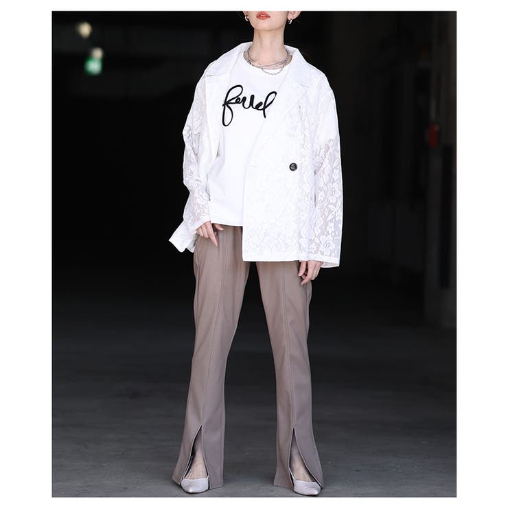 高見え感度抜群な花柄クロシェレーステーラードジャケット レディース ファッション | Sawa a la mode | 詳細画像17 