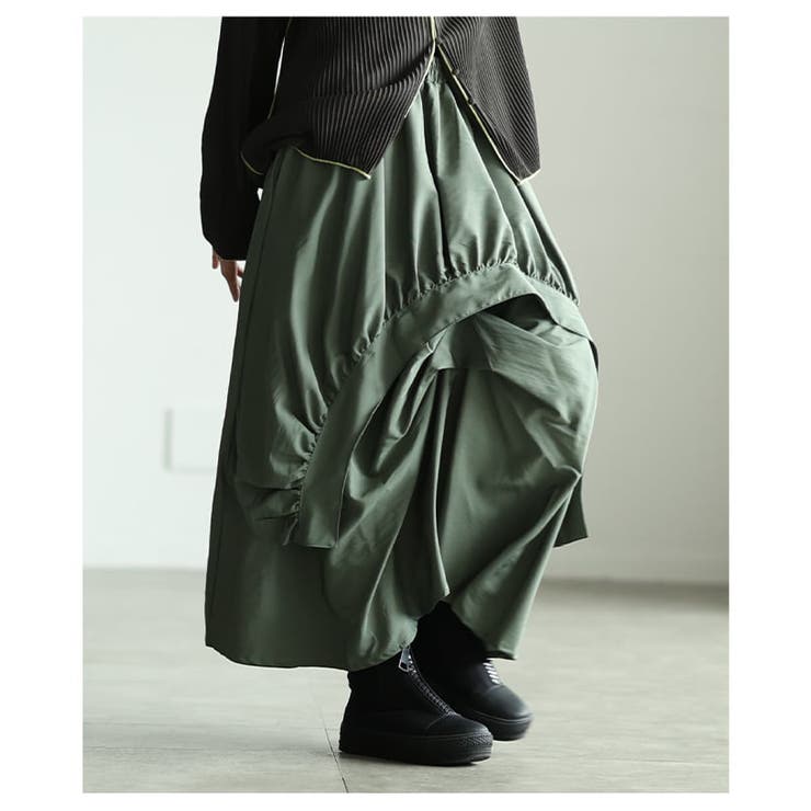 ひと癖デザインで差がつくアシンメトリーフレアスカート レディース スカート | Sawa a la mode | 詳細画像4 