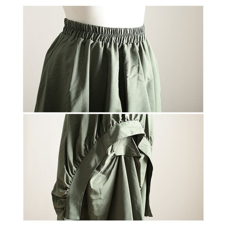 ひと癖デザインで差がつくアシンメトリーフレアスカート レディース スカート | Sawa a la mode | 詳細画像19 