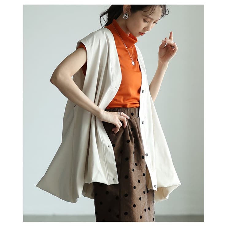立体シルエットで美しく魅せるバルーンヘムデザインベスト レディース ベスト | Sawa a la mode | 詳細画像4 