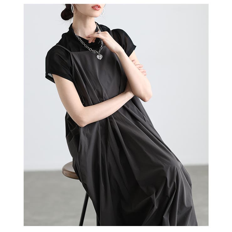 シルエットで魅せるバルーンキャミソールワンピース レディース ファッション | Sawa a la mode | 詳細画像22 