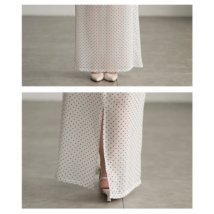 透け感で魅せるシアードットロングスカート レディース スカート | Sawa a la mode | 詳細画像5 