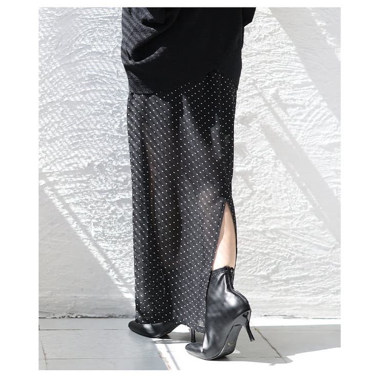 透け感で魅せるシアードットロングスカート レディース スカート | Sawa a la mode | 詳細画像18 