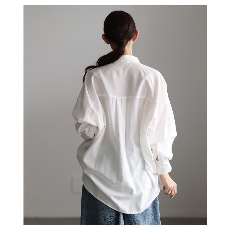 こなれるラフ感漂うボウタイ付きダンガリーロングシャツ レディース ファッション | Sawa a la mode | 詳細画像20 