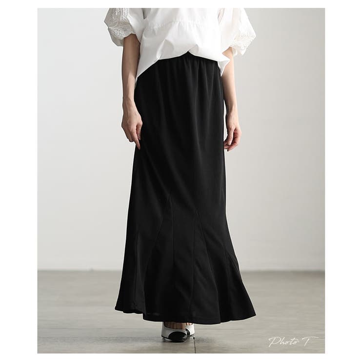 縦ライン際立つリブカットマーメイドスカート レディース スカート | Sawa a la mode | 詳細画像2 
