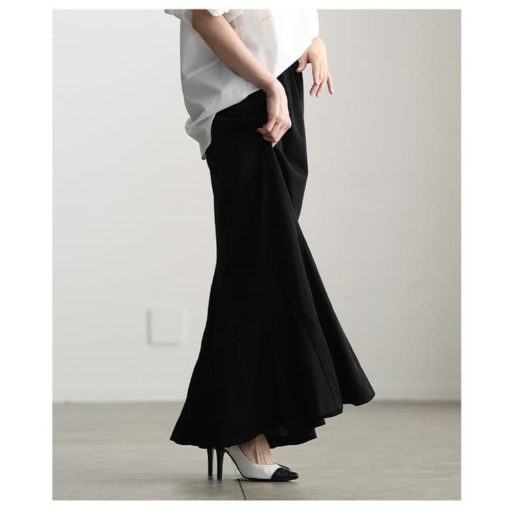 縦ライン際立つリブカットマーメイドスカート レディース スカート | Sawa a la mode | 詳細画像8 