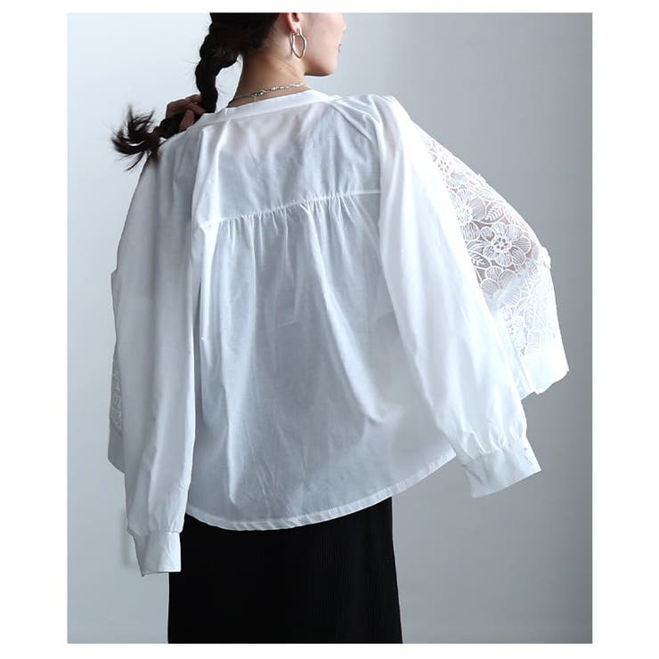 羽織るだけで華やぐフラワーレースシアーブルゾン レディース アウター | Sawa a la mode | 詳細画像9 