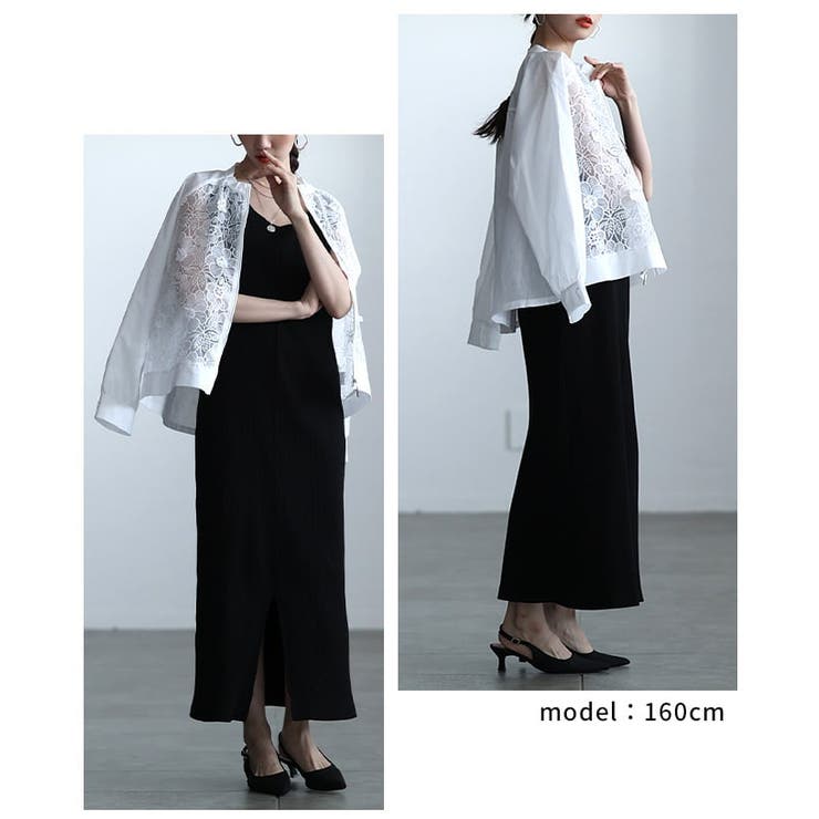 羽織るだけで華やぐフラワーレースシアーブルゾン レディース アウター | Sawa a la mode | 詳細画像10 