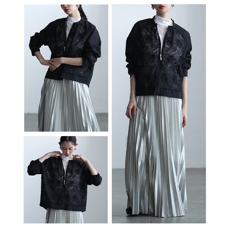 羽織るだけで華やぐフラワーレースシアーブルゾン レディース アウター | Sawa a la mode | 詳細画像17 