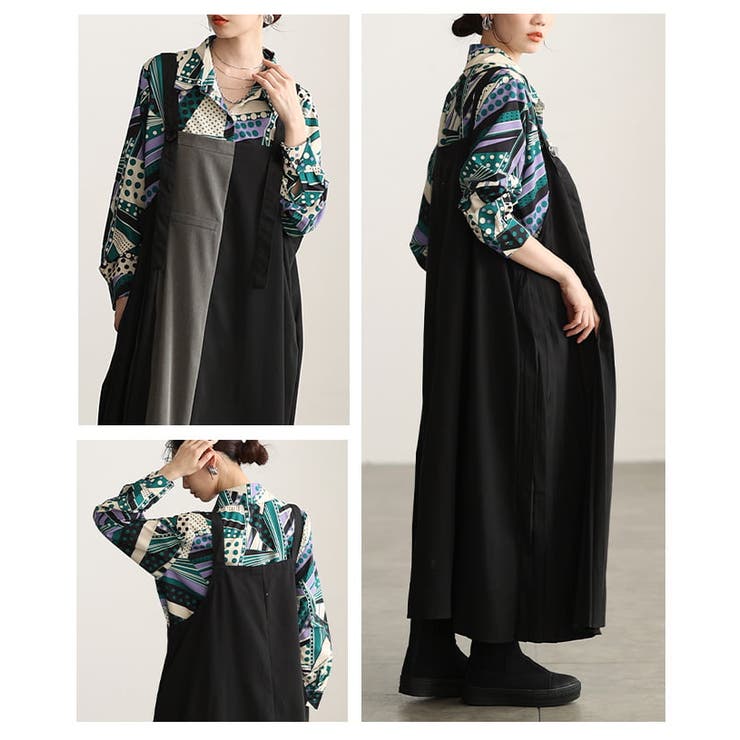 シンプルに差がつく配色プリーツジャンパースカート レディース スカート | Sawa a la mode | 詳細画像17 