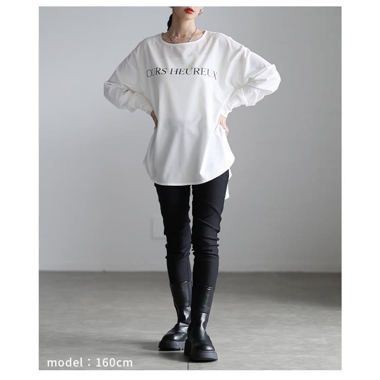 ラフに決まるロゴデザインチュニック レディース トップス | Sawa a la mode | 詳細画像13 