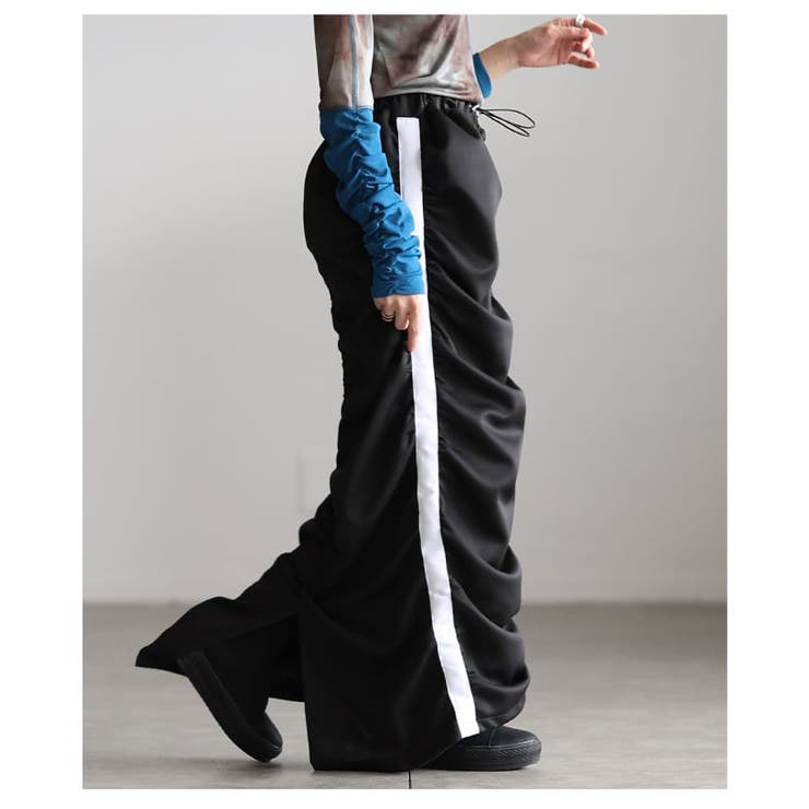 スポーティーに決まるラインセンターギャザースカート レディース スカート | Sawa a la mode | 詳細画像8 