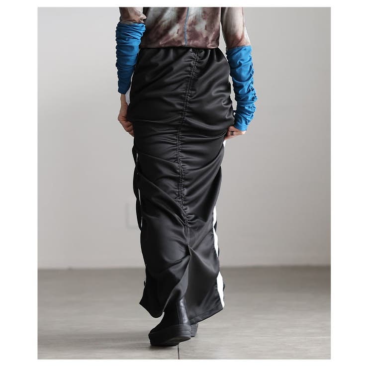 スポーティーに決まるラインセンターギャザースカート レディース スカート | Sawa a la mode | 詳細画像9 