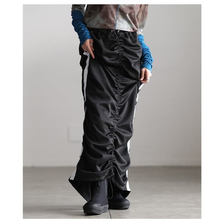 スポーティーに決まるラインセンターギャザースカート レディース スカート | Sawa a la mode | 詳細画像12 