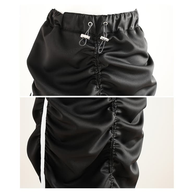 スポーティーに決まるラインセンターギャザースカート レディース スカート | Sawa a la mode | 詳細画像19 