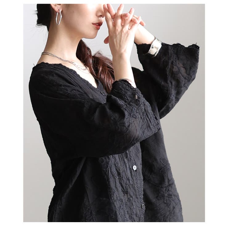 ナチュラルに華やぐ草花刺繍コットンシアーブラウス レディース ファッション | Sawa a la mode | 詳細画像22 