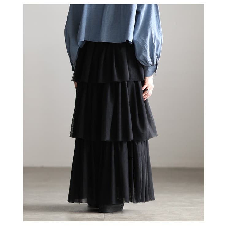 軽やかに視線を奪うフリルティアードスカート レディース スカート | Sawa a la mode | 詳細画像14 