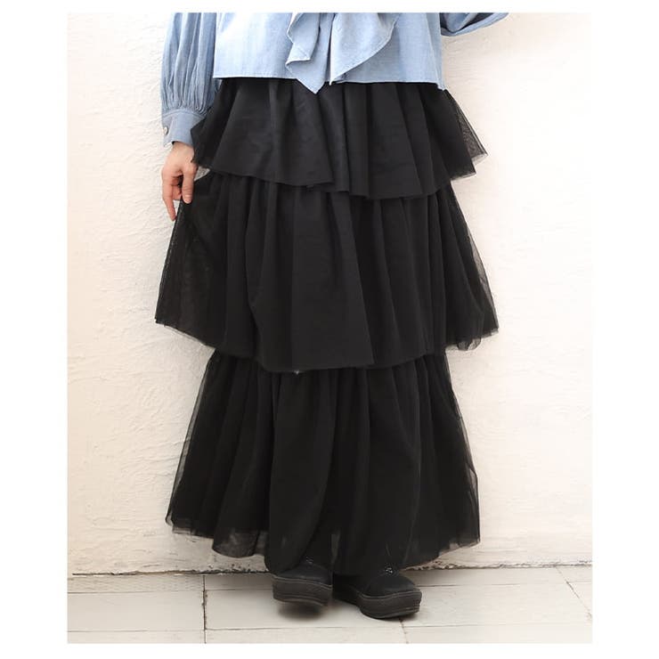 軽やかに視線を奪うフリルティアードスカート レディース スカート | Sawa a la mode | 詳細画像18 