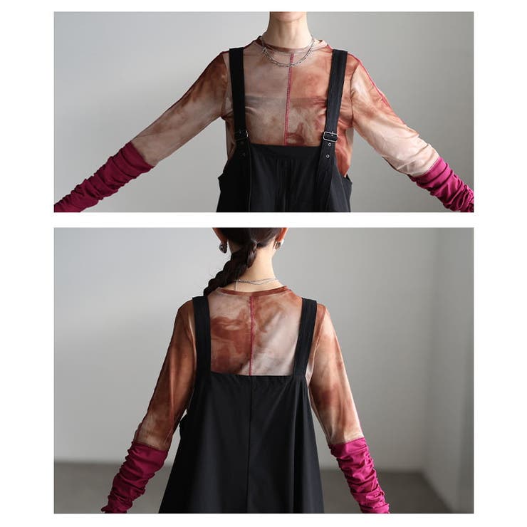 直線と余白で魅せるフロントジップジャンパースカート レディース ワンピース | Sawa a la mode | 詳細画像5 