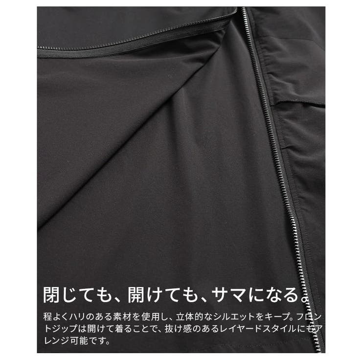 直線と余白で魅せるフロントジップジャンパースカート レディース ワンピース | Sawa a la mode | 詳細画像11 