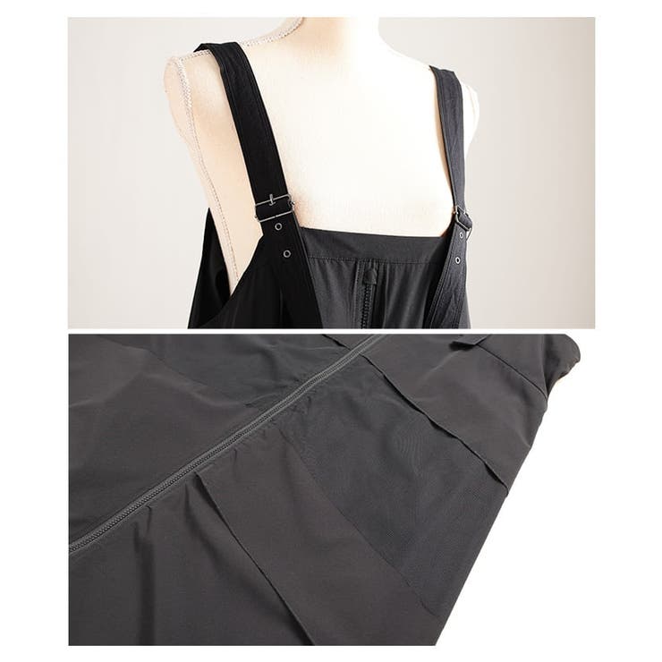 直線と余白で魅せるフロントジップジャンパースカート レディース ワンピース | Sawa a la mode | 詳細画像19 