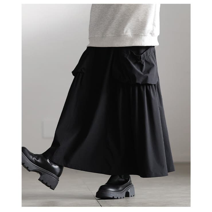 シルエットで差をつけるギャザーポケットフレアースカート レディース スカート | Sawa a la mode | 詳細画像8 