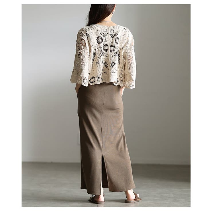 重ねて可愛い深Vネックリブカットワンピース レディース ワンピース | Sawa a la mode | 詳細画像9 