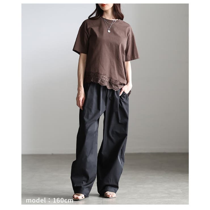 裾で差がつくレースヘムアシメカットソー レディース トップス | Sawa a la mode | 詳細画像13 