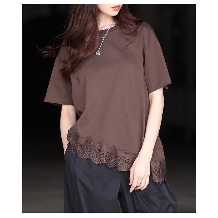 裾で差がつくレースヘムアシメカットソー レディース トップス | Sawa a la mode | 詳細画像18 