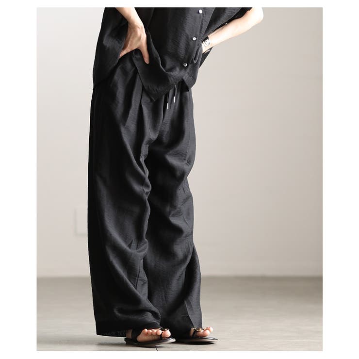 軽やかに抜け感纏うシアーイージーワイドパンツ レディース ファッション | Sawa a la mode | 詳細画像7 