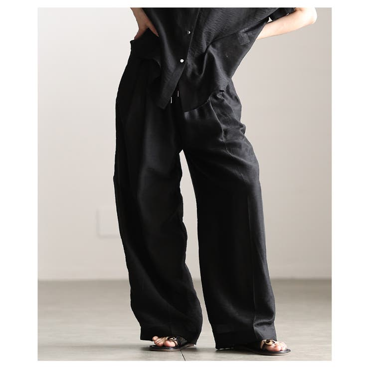 軽やかに抜け感纏うシアーイージーワイドパンツ レディース ファッション | Sawa a la mode | 詳細画像10 