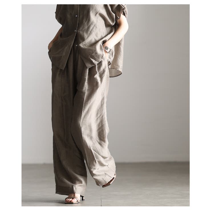 軽やかに抜け感纏うシアーイージーワイドパンツ レディース ファッション | Sawa a la mode | 詳細画像16 