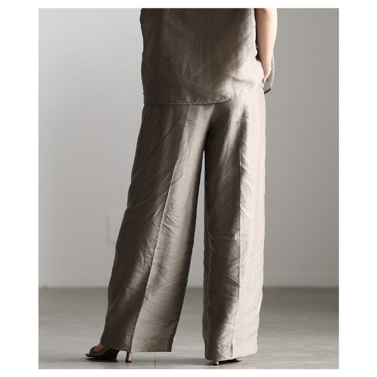 軽やかに抜け感纏うシアーイージーワイドパンツ レディース ファッション | Sawa a la mode | 詳細画像17 