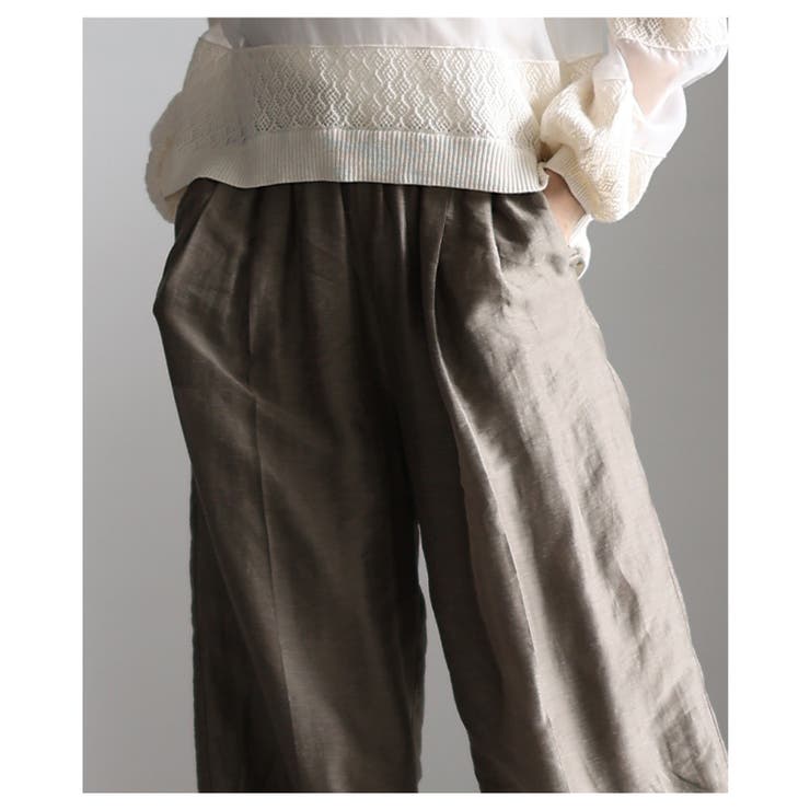 軽やかに抜け感纏うシアーイージーワイドパンツ レディース ファッション | Sawa a la mode | 詳細画像20 