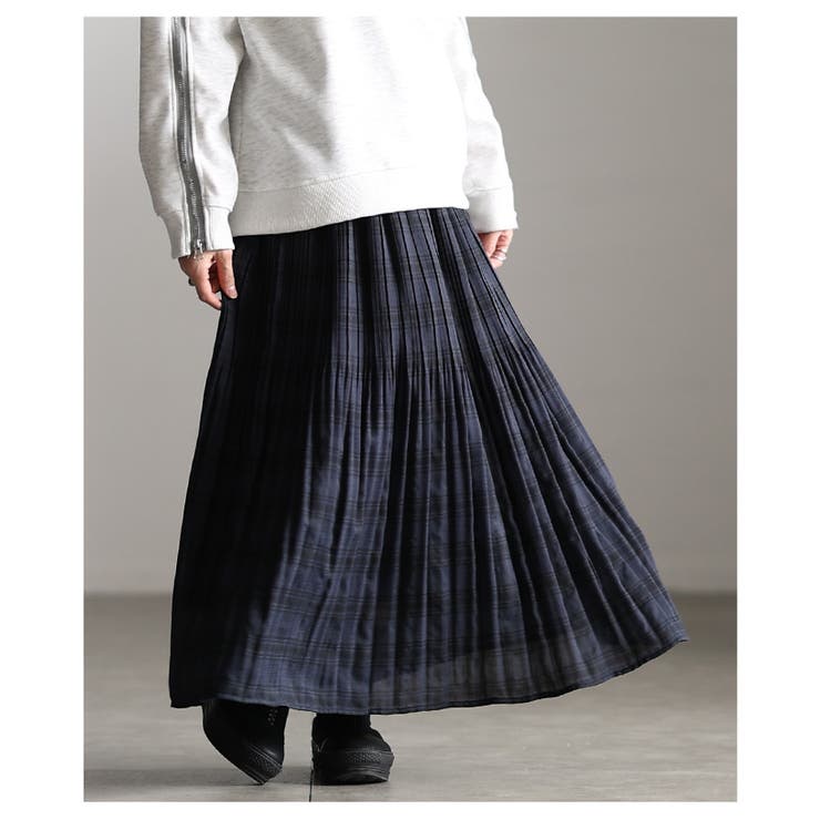 品よく広がるチェック柄プリーツフレアスカート レディース ファッション | Sawa a la mode | 詳細画像10 