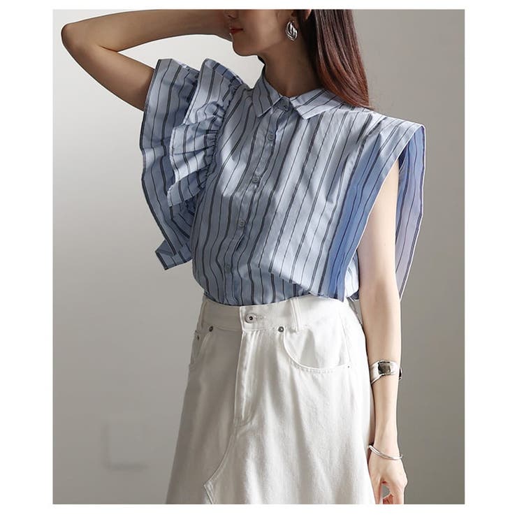 着るだけで華やぐアシンメトリーデザインブラウス レディース トップス | Sawa a la mode | 詳細画像14 
