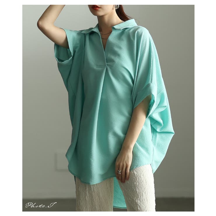 ラフに大人見えするドルマンスリーブスキッパーシャツ レディース ファッション | Sawa a la mode | 詳細画像2 
