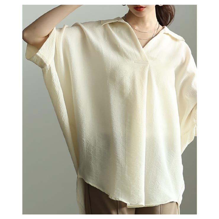 ラフに大人見えするドルマンスリーブスキッパーシャツ レディース ファッション | Sawa a la mode | 詳細画像10 