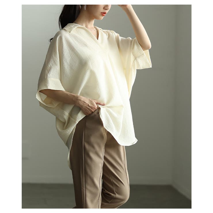 ラフに大人見えするドルマンスリーブスキッパーシャツ レディース ファッション | Sawa a la mode | 詳細画像11 