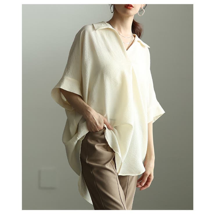 ラフに大人見えするドルマンスリーブスキッパーシャツ レディース ファッション | Sawa a la mode | 詳細画像14 