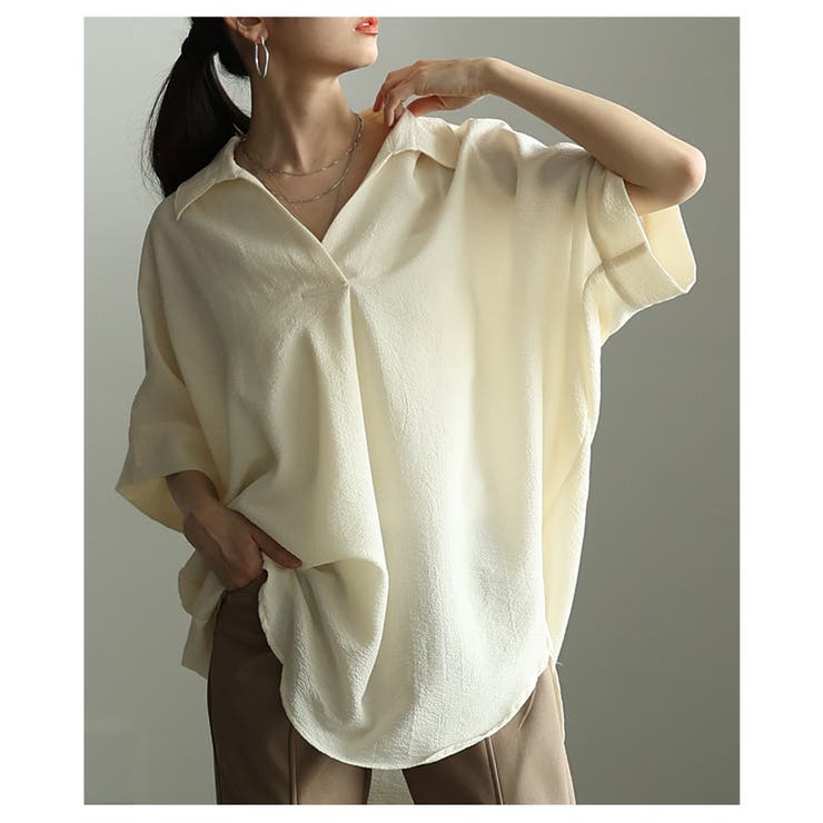 ラフに大人見えするドルマンスリーブスキッパーシャツ レディース ファッション | Sawa a la mode | 詳細画像15 