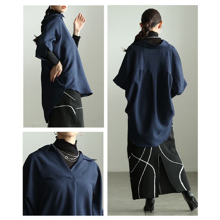ラフに大人見えするドルマンスリーブスキッパーシャツ レディース ファッション | Sawa a la mode | 詳細画像18 