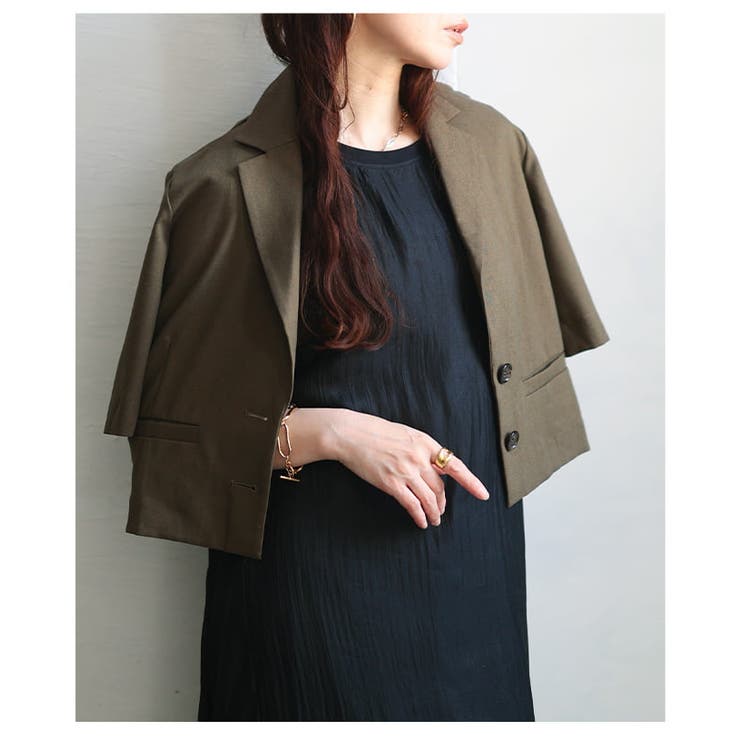 涼しく羽織れるサマーテーラージャケット レディース アウター | Sawa a la mode | 詳細画像8 