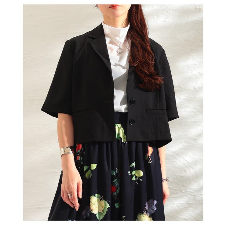涼しく羽織れるサマーテーラージャケット レディース アウター | Sawa a la mode | 詳細画像12 
