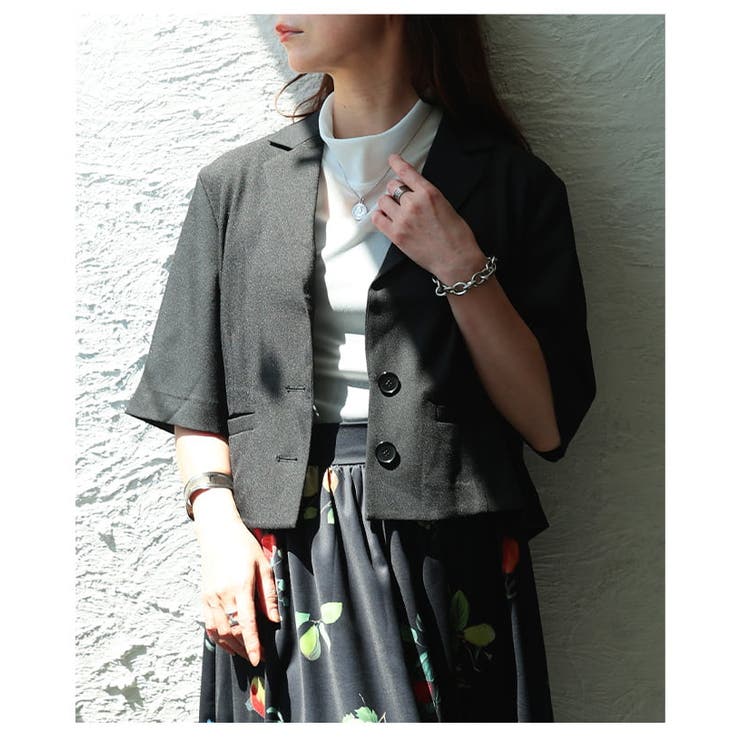 涼しく羽織れるサマーテーラージャケット レディース アウター | Sawa a la mode | 詳細画像18 