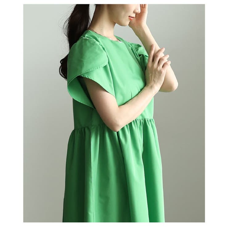 気分まで明るくするボリュームフレアカラーワンピース レディース ワンピース | Sawa a la mode | 詳細画像14 