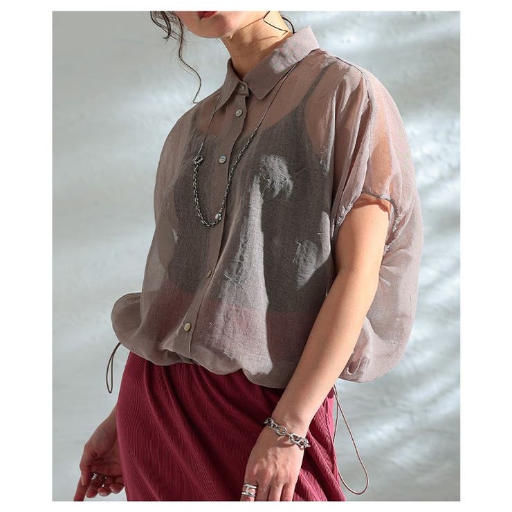 着こなしの幅広がるリネンライクドルマンシャツ レディース ファッション | Sawa a la mode | 詳細画像12 