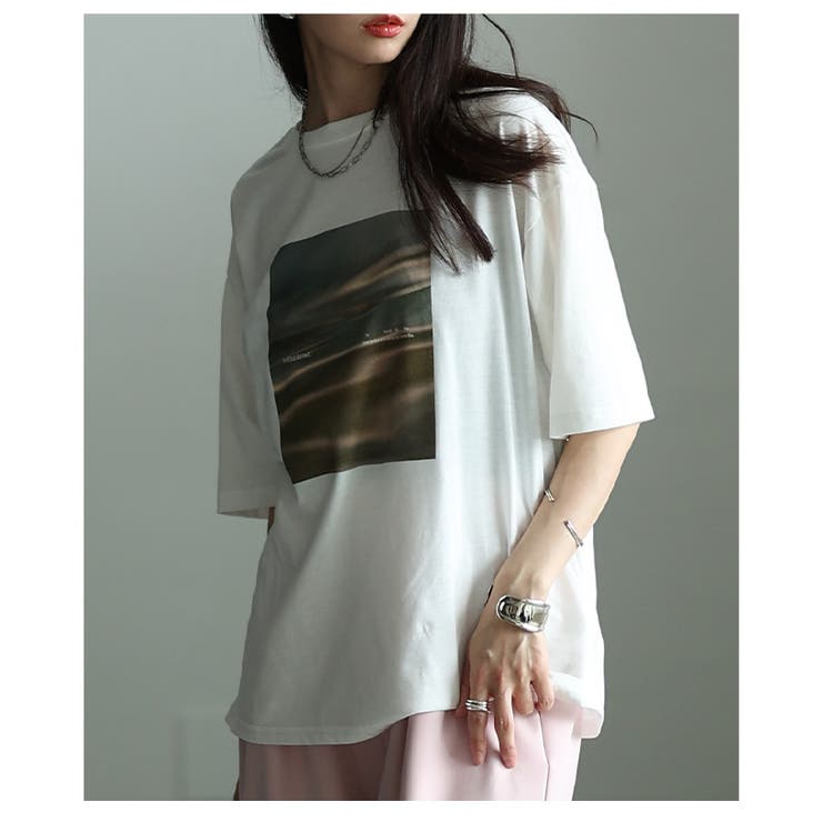 ひんやり心地よい接触冷感＆UVマーブルプリントTシャツ レディース ファッション | Sawa a la mode | 詳細画像16 