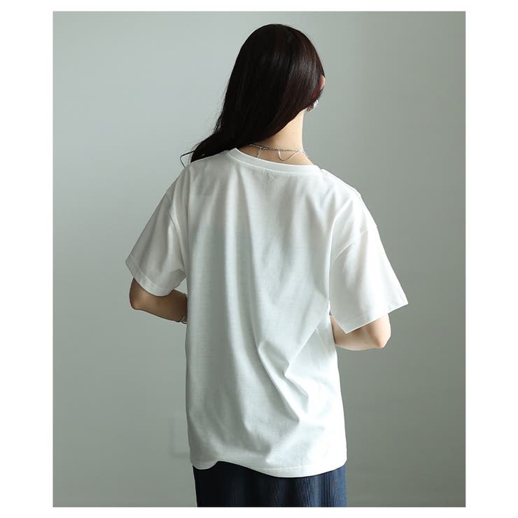 ひんやり心地よい接触冷感＆UVレース×ロゴ刺繍Tシャツ レディース ファッション | Sawa a la mode | 詳細画像17 